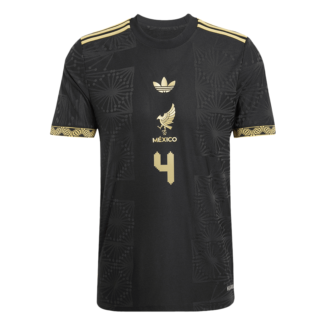 Player Version Mexico Jersey E.ÁLVAREZ #4 Soccer Jersey Third Away 2025 Gold Cup