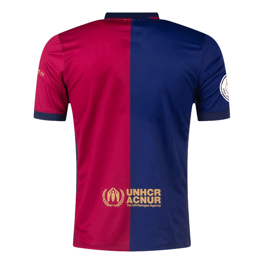 Barcelona Jersey Custom Soccer Jersey Home 2024/25 Copa del Rey Final