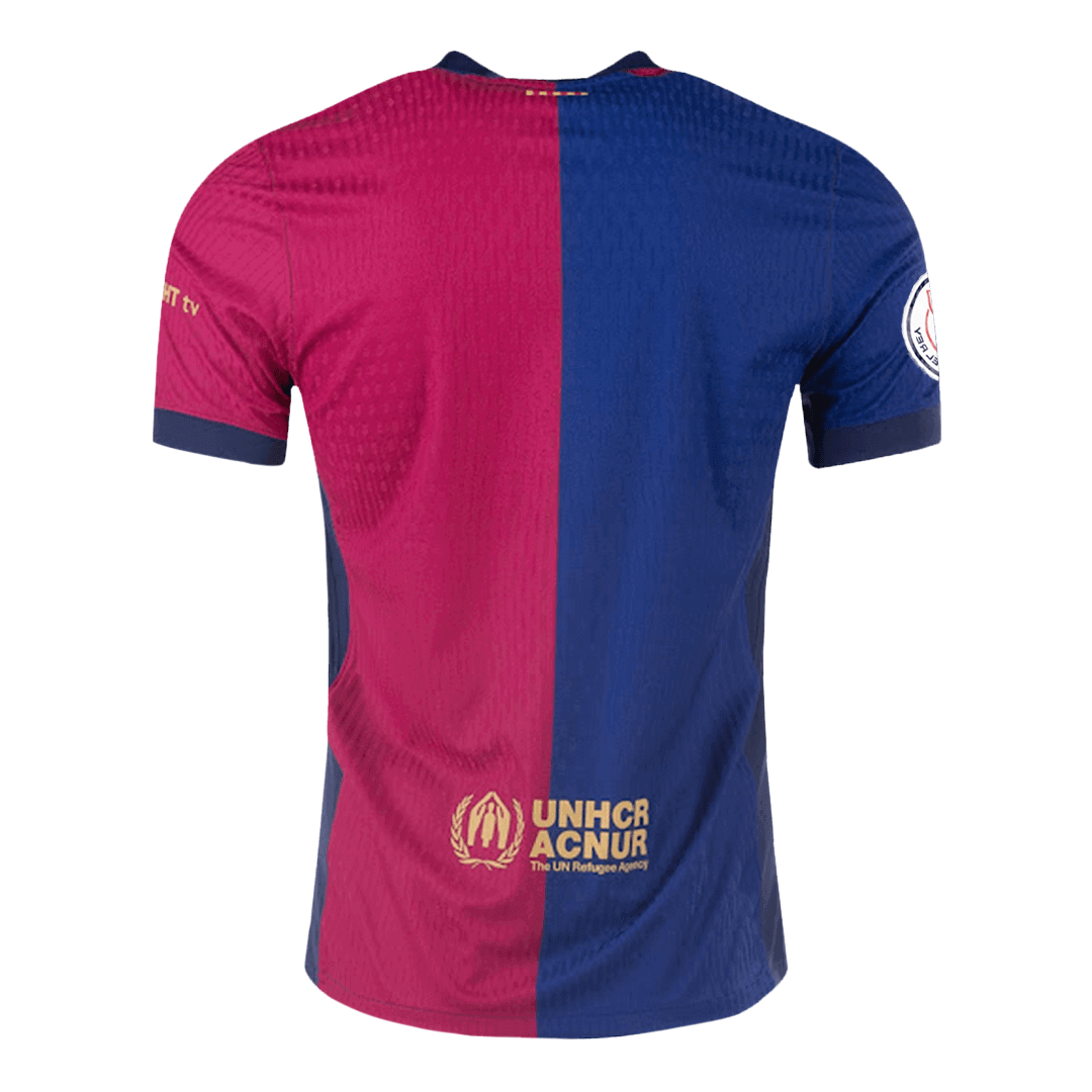 Player Version Barcelona Jersey Custom Soccer Jersey Home 2024/25 Copa del Rey Final