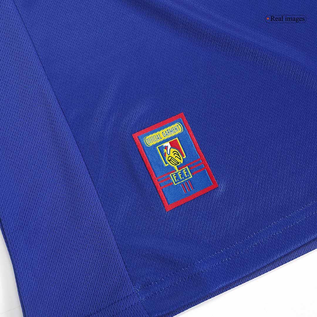Retro ZIDANE #10 1998 France Home Soccer Jersey