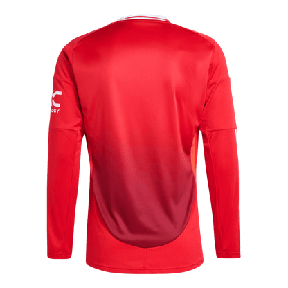Manchester United Home Long Sleeve soccer jersey 2024/25