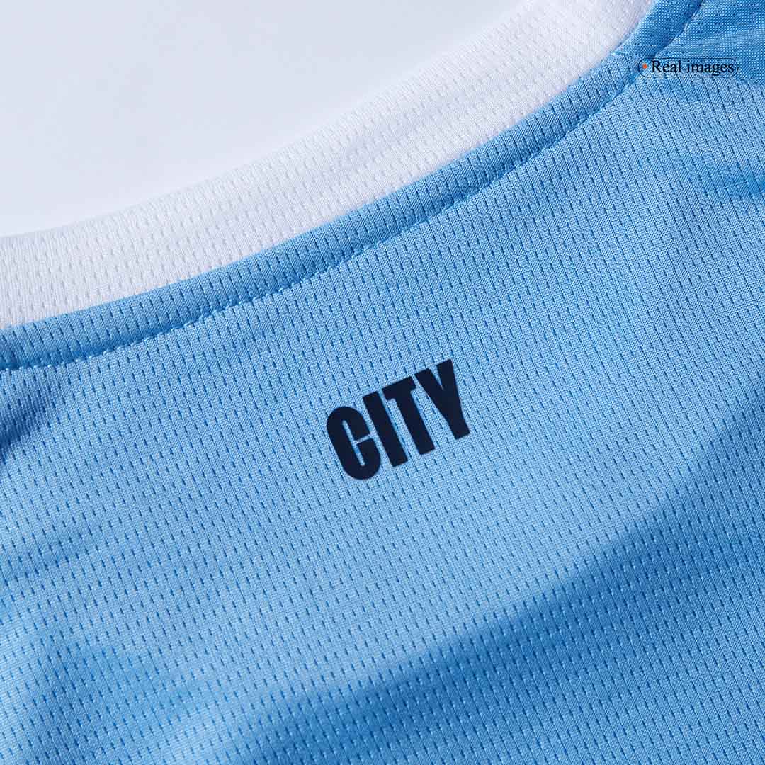 Kids Manchester City Custom Home Soccer Kits 2025/26