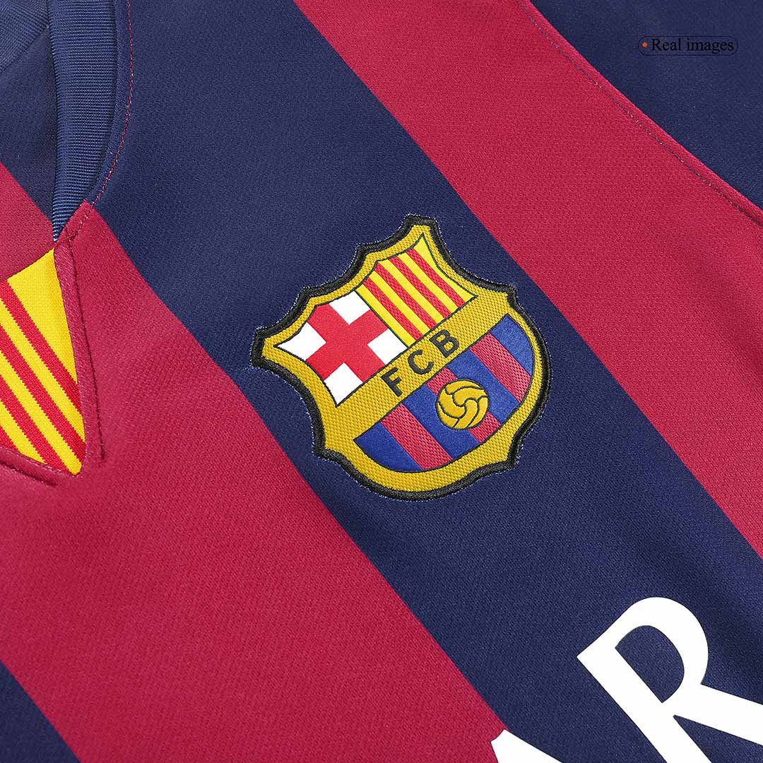 Barcelona Retro Jersey Custom SUÁREZ #9 Soccer Jersey Home 2014/15