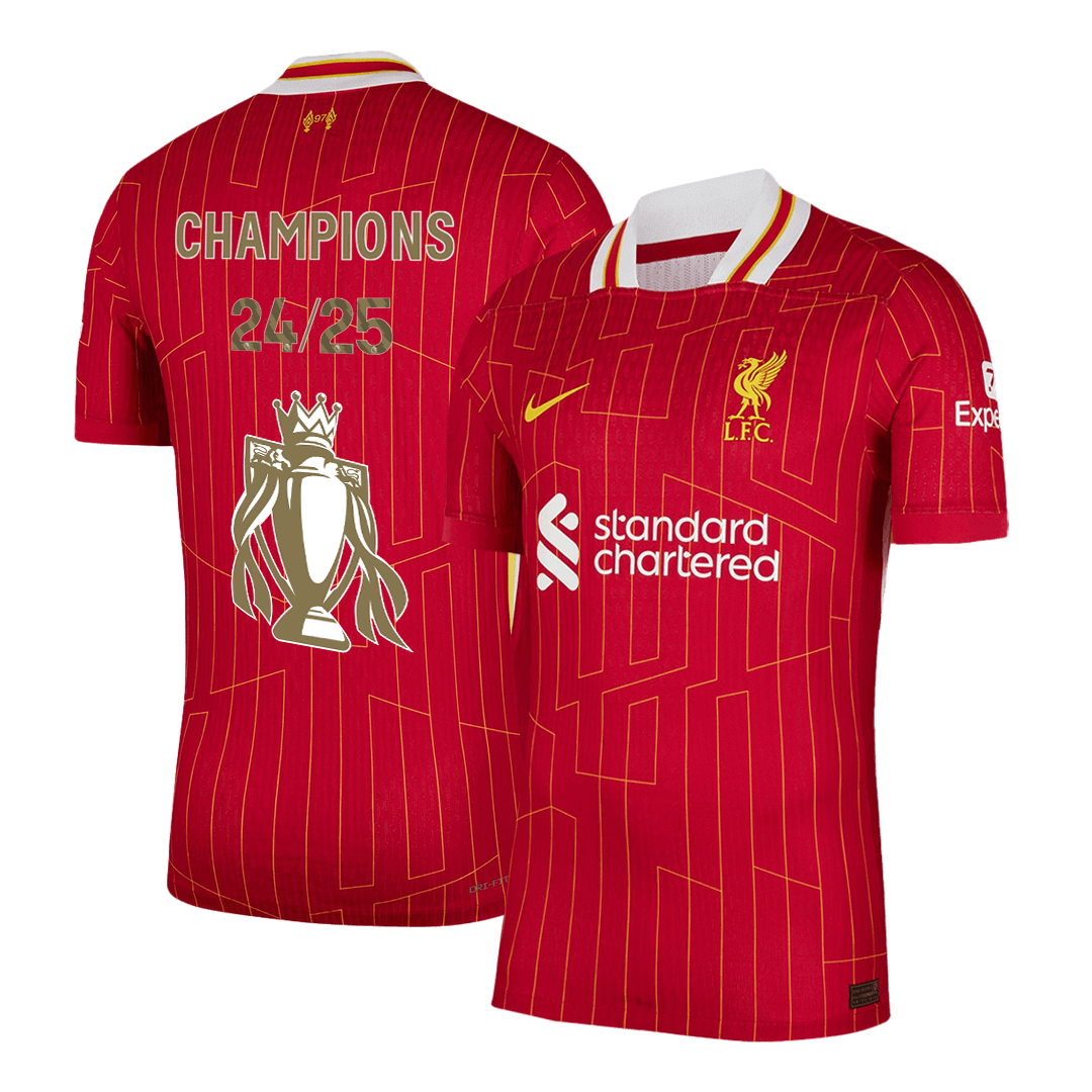 Player Version Liverpool CHAMPIONS 24/25 Jersey Custom Soccer Jersey Home 2024/25