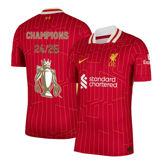 Player Version Liverpool CHAMPIONS 24/25 Jersey Custom Soccer Jersey Home 2024/25