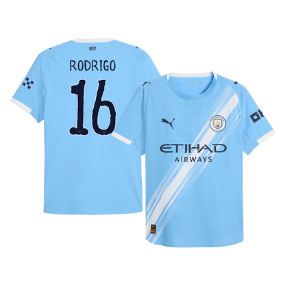 Player Version Manchester City Jersey Custom RODRIGO #16 Soccer Jersey Home 2025/26 - Club World Cup