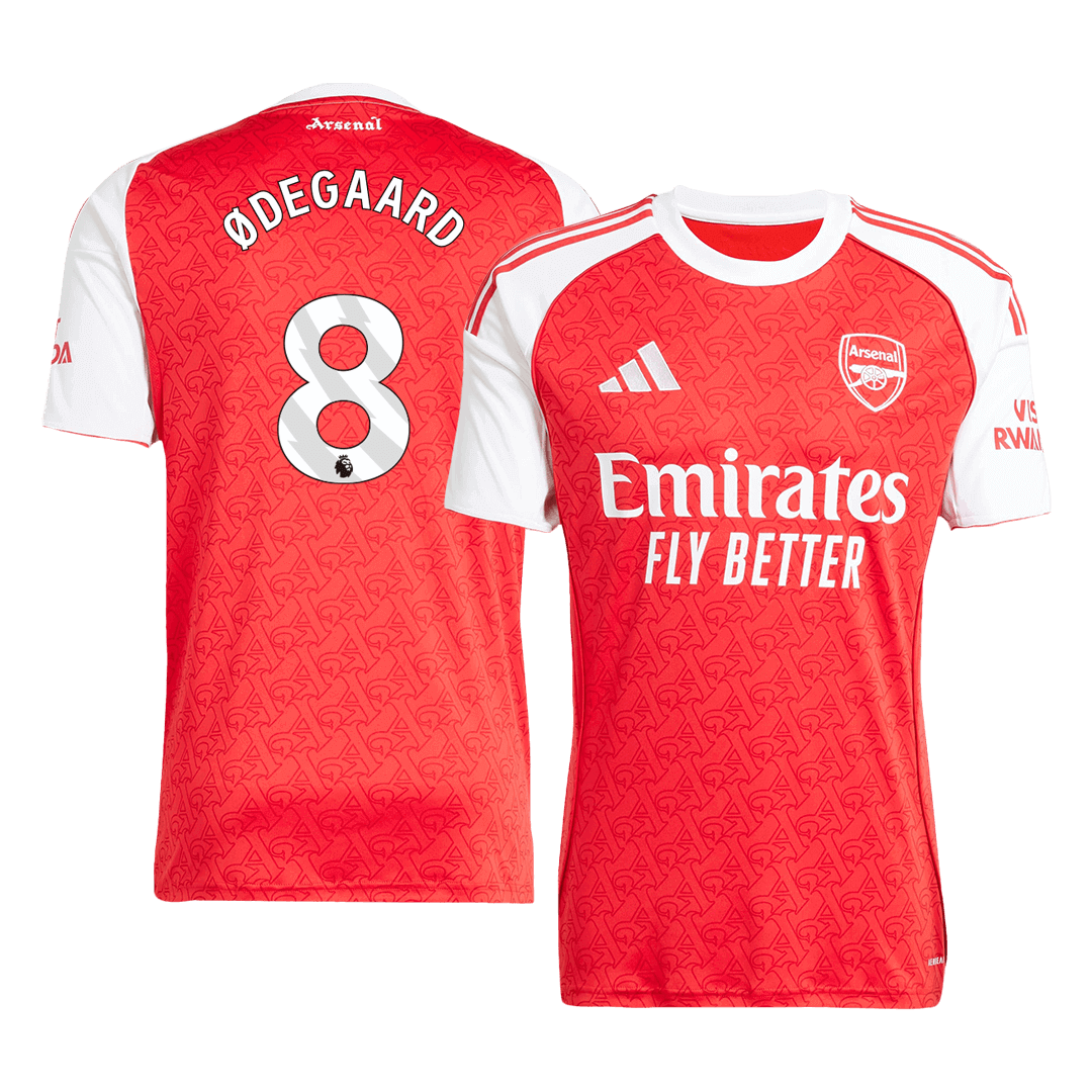 Arsenal Jersey Custom ?DEGAARD #8 Soccer Jersey Home 2025/26