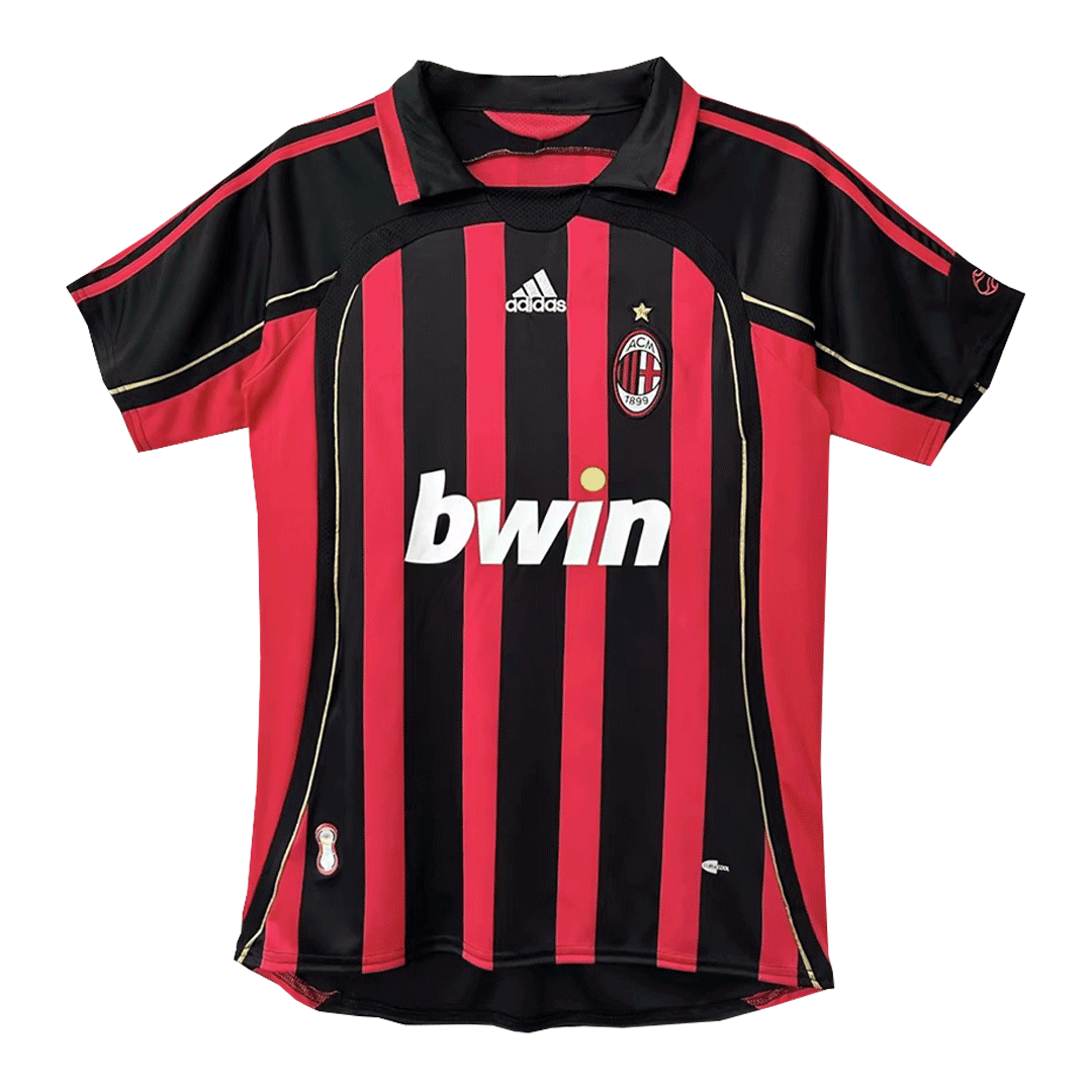 Retro MALDINI #3 2006/07 AC Milan Home Soccer Jersey