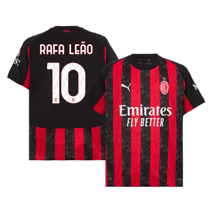 AC Milan Jersey Custom RAFA LEÃO #10 Soccer Jersey Home 2025/26