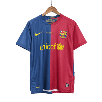 Barcelona Retro Jersey Custom ETO'O #9 Soccer Jersey Home 2008/09 UCL Final