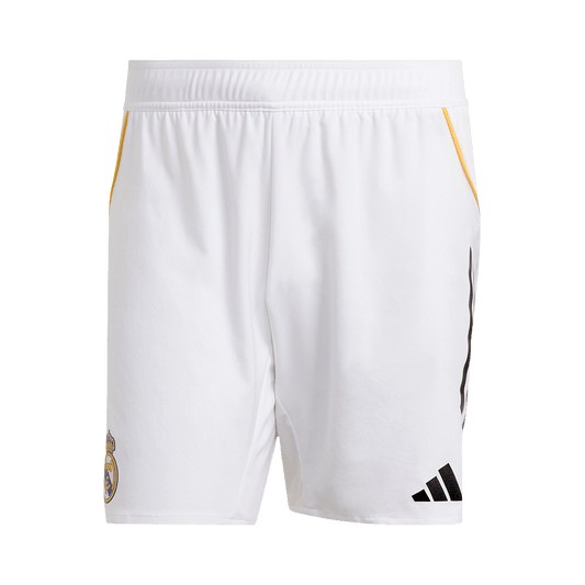Authentic Real Madrid Home Soccer Shorts 25/26 White