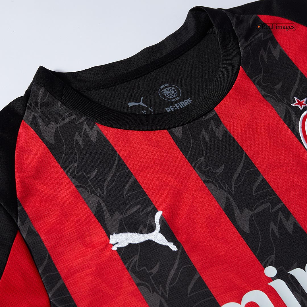 AC Milan Home Soccer Uniform Kits 2025/26