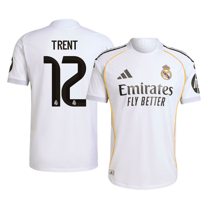 Player Version Real Madrid Jersey Custom TRENT #12 Soccer Jersey Home 2025/26