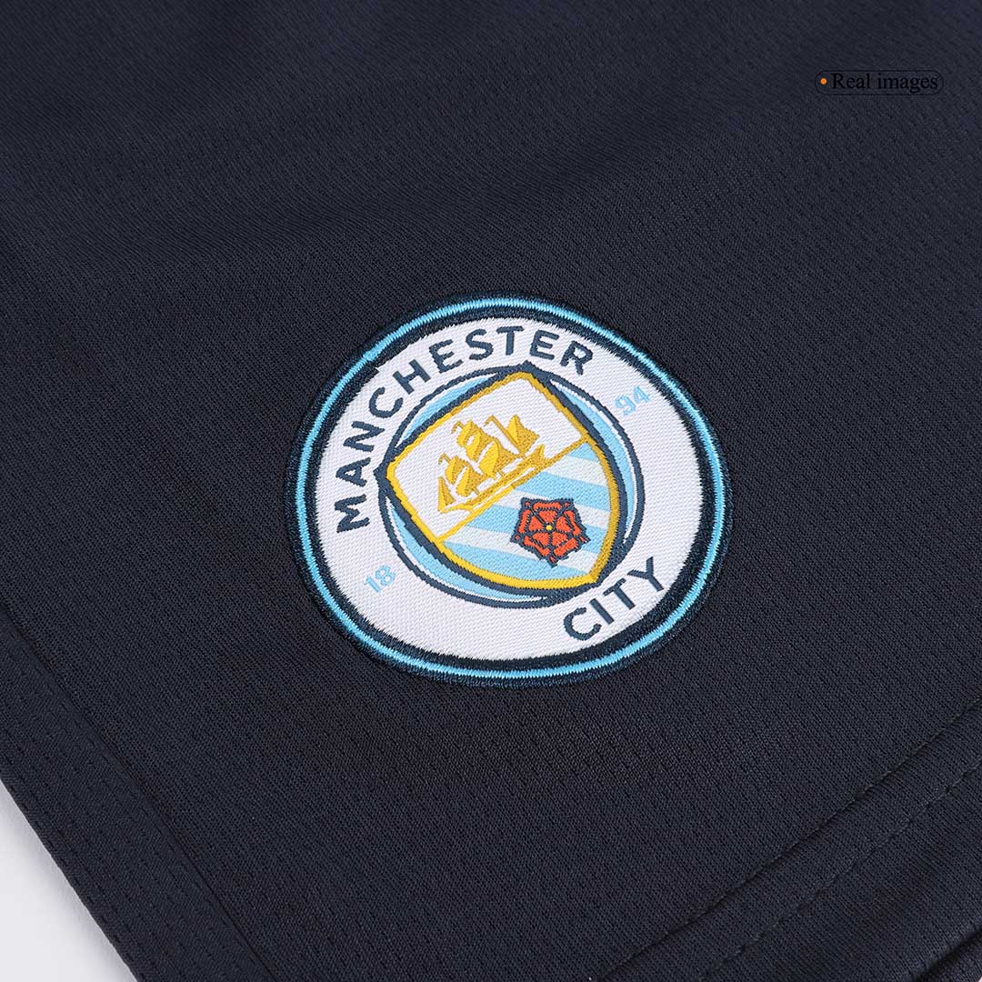 Manchester City Away Soccer Jersey Kit(Shirt+Shorts) 2024/25