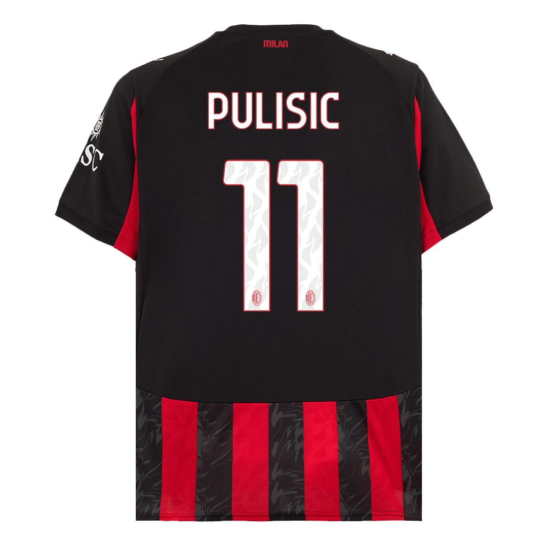 AC Milan Jersey Custom PULISIC #11 Soccer Jersey Home 2025/26