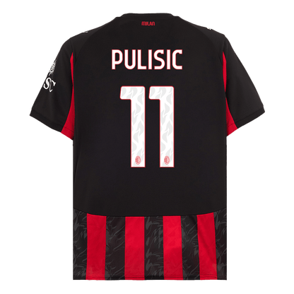 AC Milan Jersey Custom PULISIC #11 Soccer Jersey Home 2025/26
