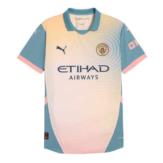 Authentic Manchester City Fourth Away Soccer Jersey 2024/25- Definitely City (UCL)