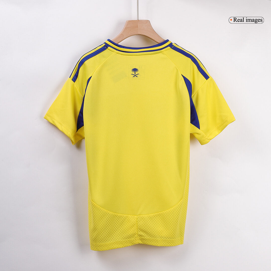 Kid's RONALDO #7 Al Nassr Home Soccer Jersey Kit 2024/25