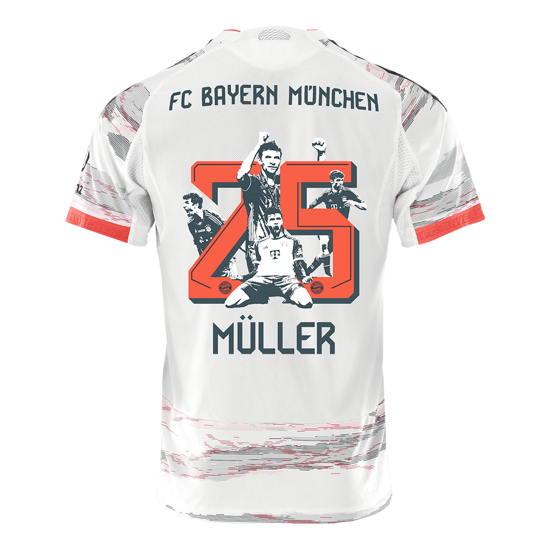 Player Version Bayern Munich Jersey Custom MÜLLER Special #25 Soccer Jersey Away 2025/26