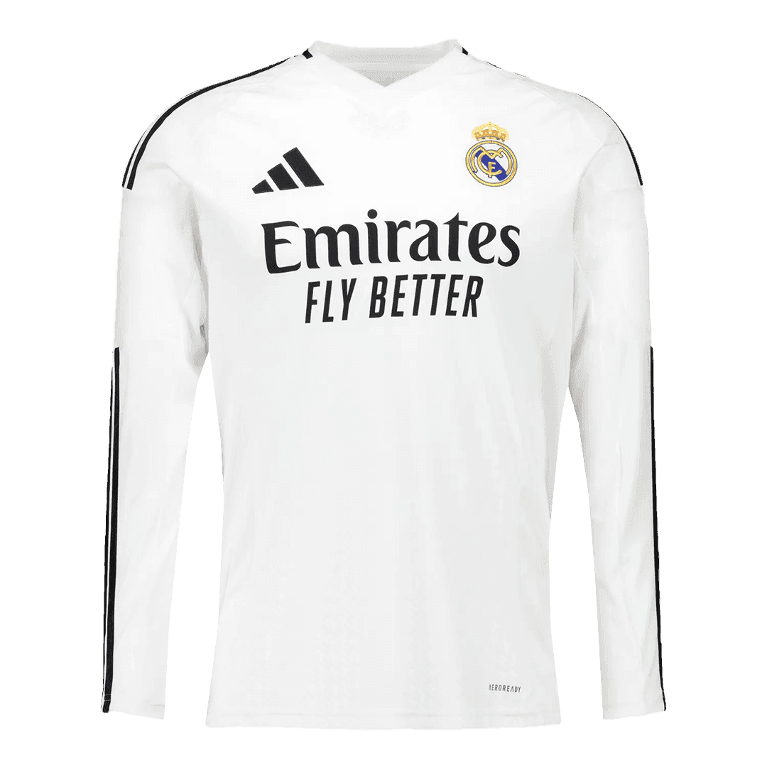 Real Madrid Home Long Sleeve soccer jersey 2024/25