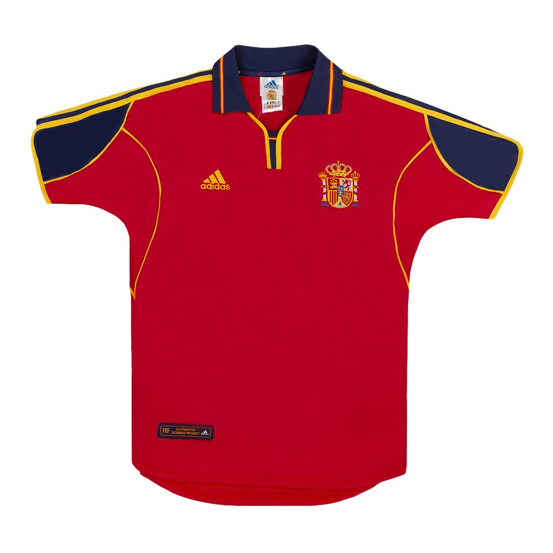 Retro 2000 Spain Home Soccer Jersey