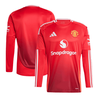 Manchester United Home Long Sleeve soccer jersey 2024/25