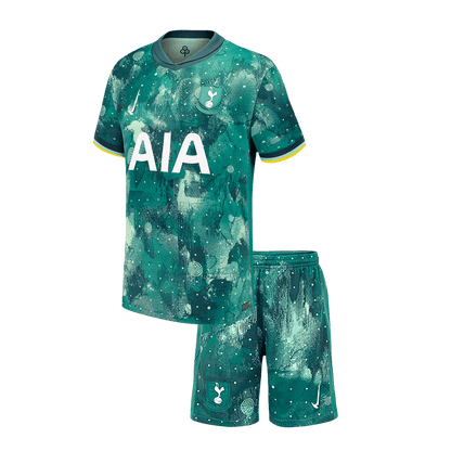 Kid's Tottenham Hotspur Third Away Soccer Jersey Kit(Shirt+Shorts) 2024/25