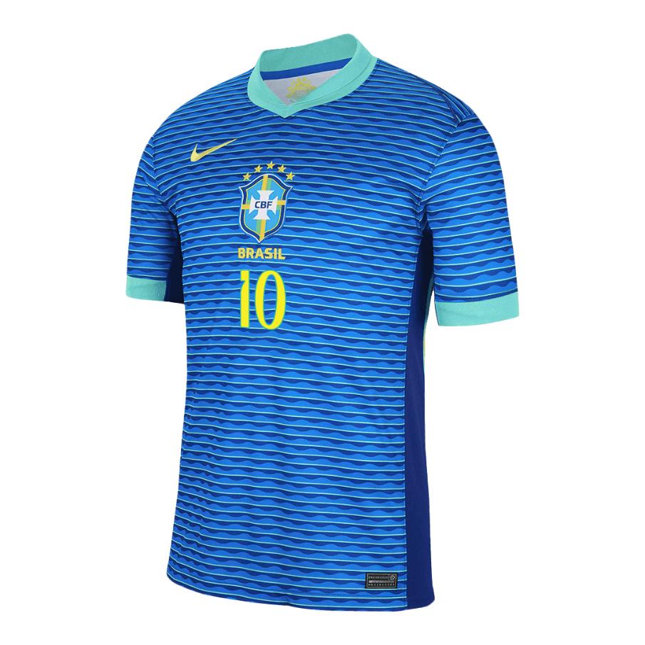 NEYMAR JR #10 Brazil Away Soccer Jersey 2024