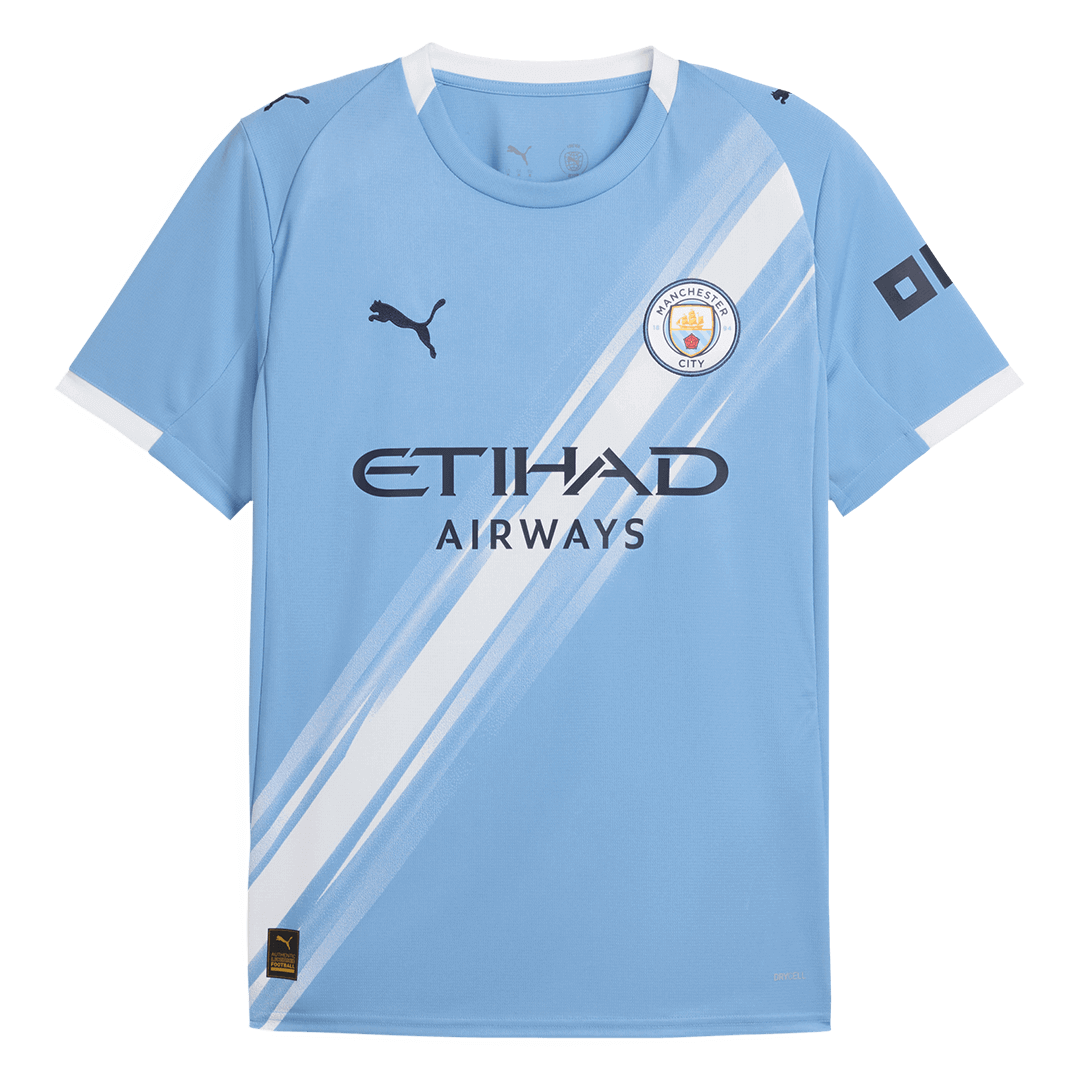 Manchester City Jersey Custom RODRIGO #16 Soccer Jersey Home 2025/26