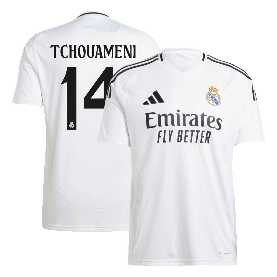 TCHOUAMENI #14 Real Madrid Home soccer jersey 2024/25