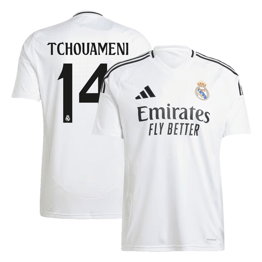 TCHOUAMENI #14 Real Madrid Home soccer jersey 2024/25