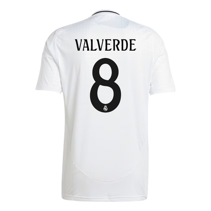 Real Madrid soccer jersey VALVERDE #8 Home 2024/25