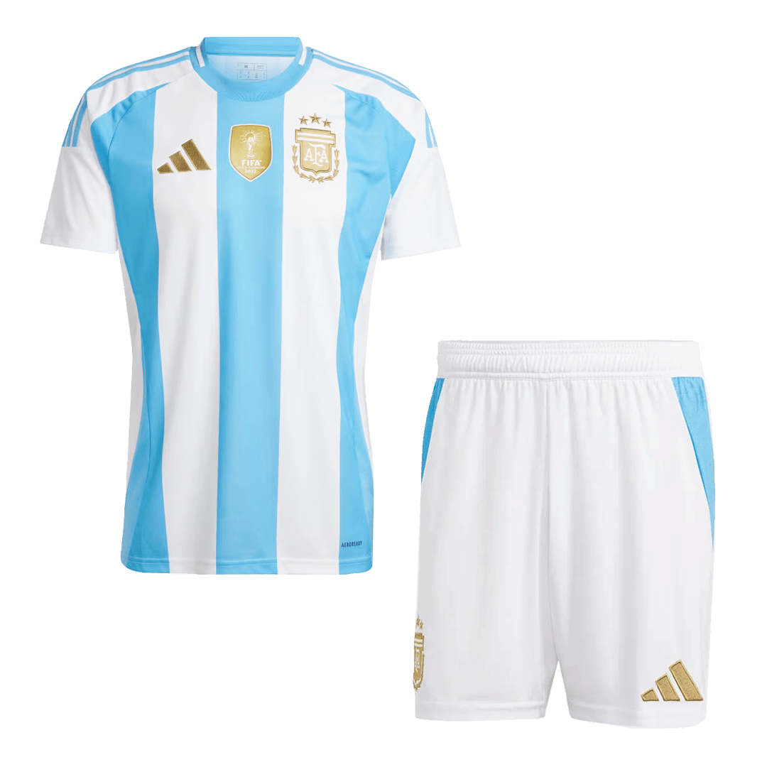 Argentina Home Soccer Jersey Kit(Jersey+Shorts) 2024