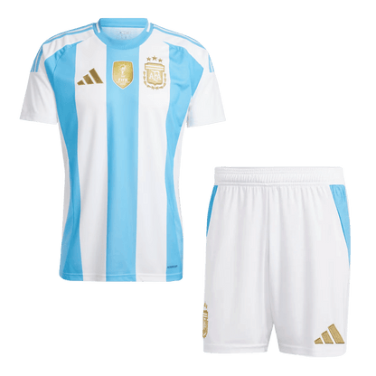 Argentina Home Soccer Jersey Kit(Jersey+Shorts) 2024