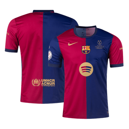 Barcelona Jersey Custom Soccer Jersey Home 2024/25 Copa del Rey Final