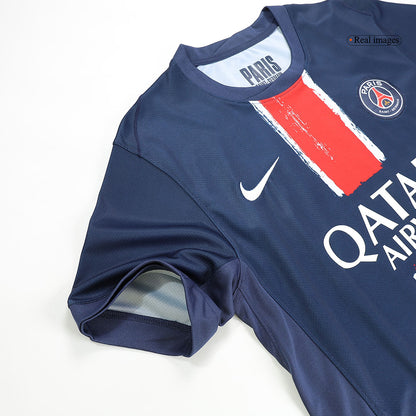 PSG Jersey Custom CHAMPIONS #25 Soccer Jersey Home 2024/25 CHAMPIONS OF EUROPE