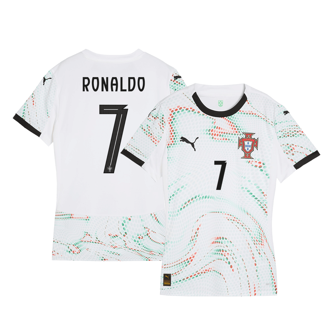 RONALDO #7 Portugal Soccer Jersey Away Women Custom Shirt 2025