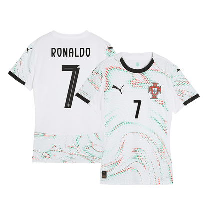 RONALDO #7 Portugal Soccer Jersey Away Women Custom Shirt 2025