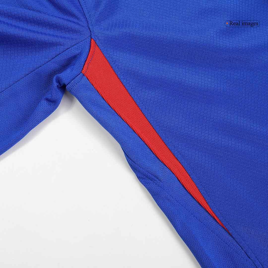 France Home Long Sleeve Soccer Jersey Euro 2024