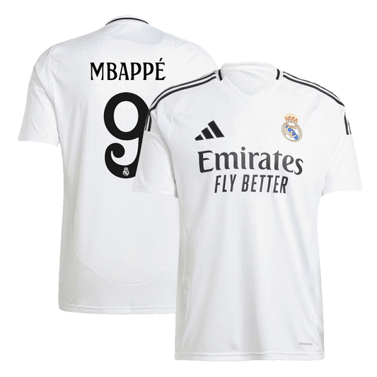 Real Madrid soccer jersey Mbapp¡§| #9 Home 2024/25