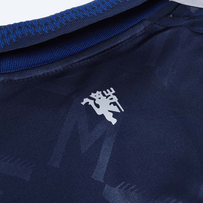 Kid's Manchester United Away Soccer Jersey Kit (Shirt+Shorts+Socks) 2024/25