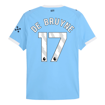 Player Version Manchester City Jersey Custom DE BRUYNE #17 Soccer Jersey Home 2025/26