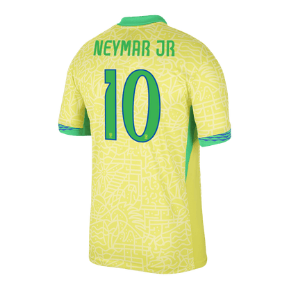 NEYMAR JR #10 Brazil Home Soccer Jersey 2024