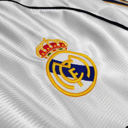 Real Madrid Retro Jersey Custom RAUL #7 Soccer Jersey Home 1998/00