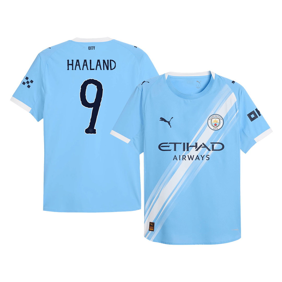 Player Version Manchester City Jersey Custom HAALAND #9 Soccer Jersey Home 2025/26 - Club World Cup