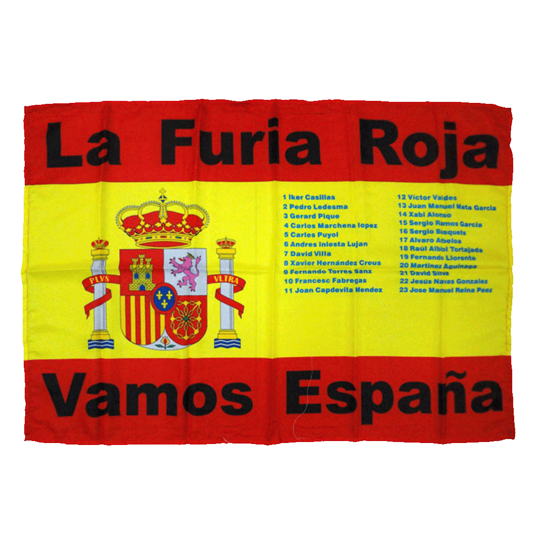 Spain Team Flag Red