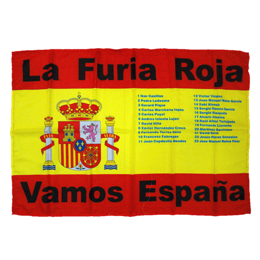 Spain Team Flag Red