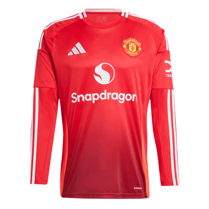Manchester United Home Long Sleeve soccer jersey 2024/25