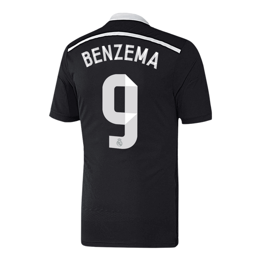 Real Madrid Retro Jersey Custom BENZEMA #9 Soccer Jersey Third Away 2014/15