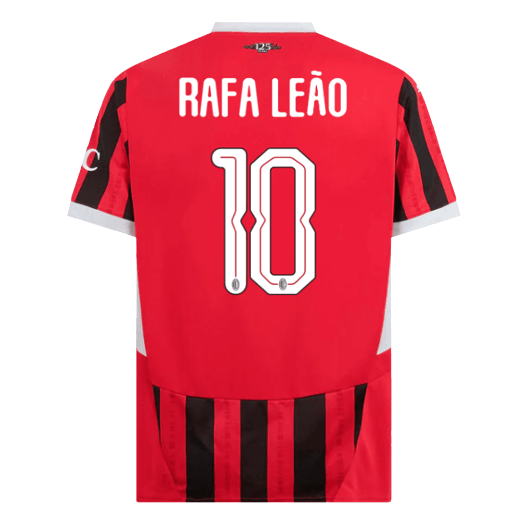 RAFA Le?o #10 AC Milan Home soccer jersey 2024/25 - UCL